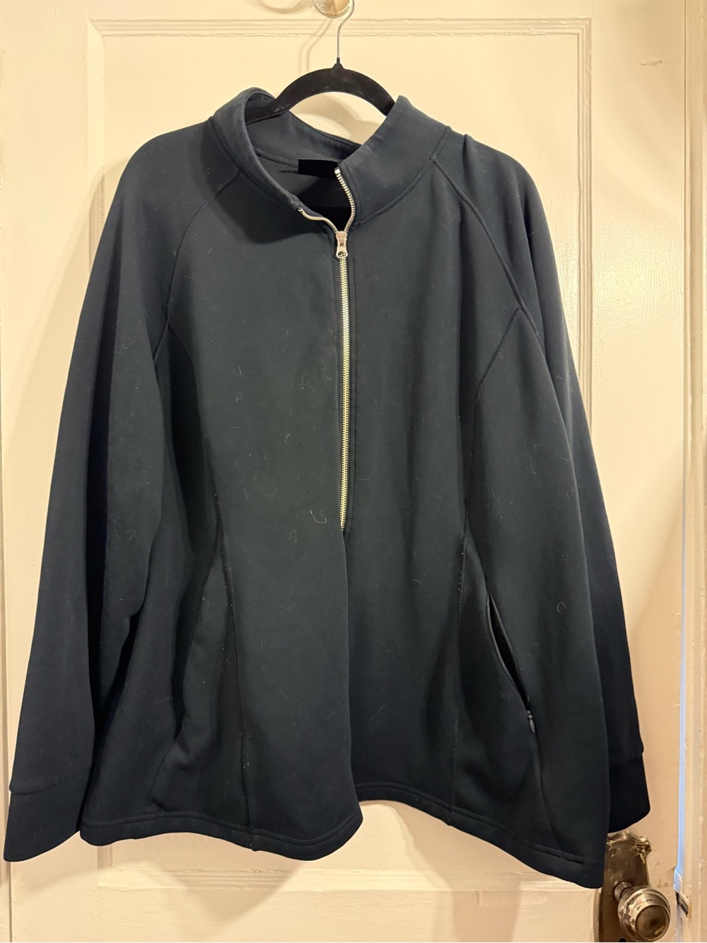 Women's Black Zip-Up Jacket - Classic Lightweight Coat